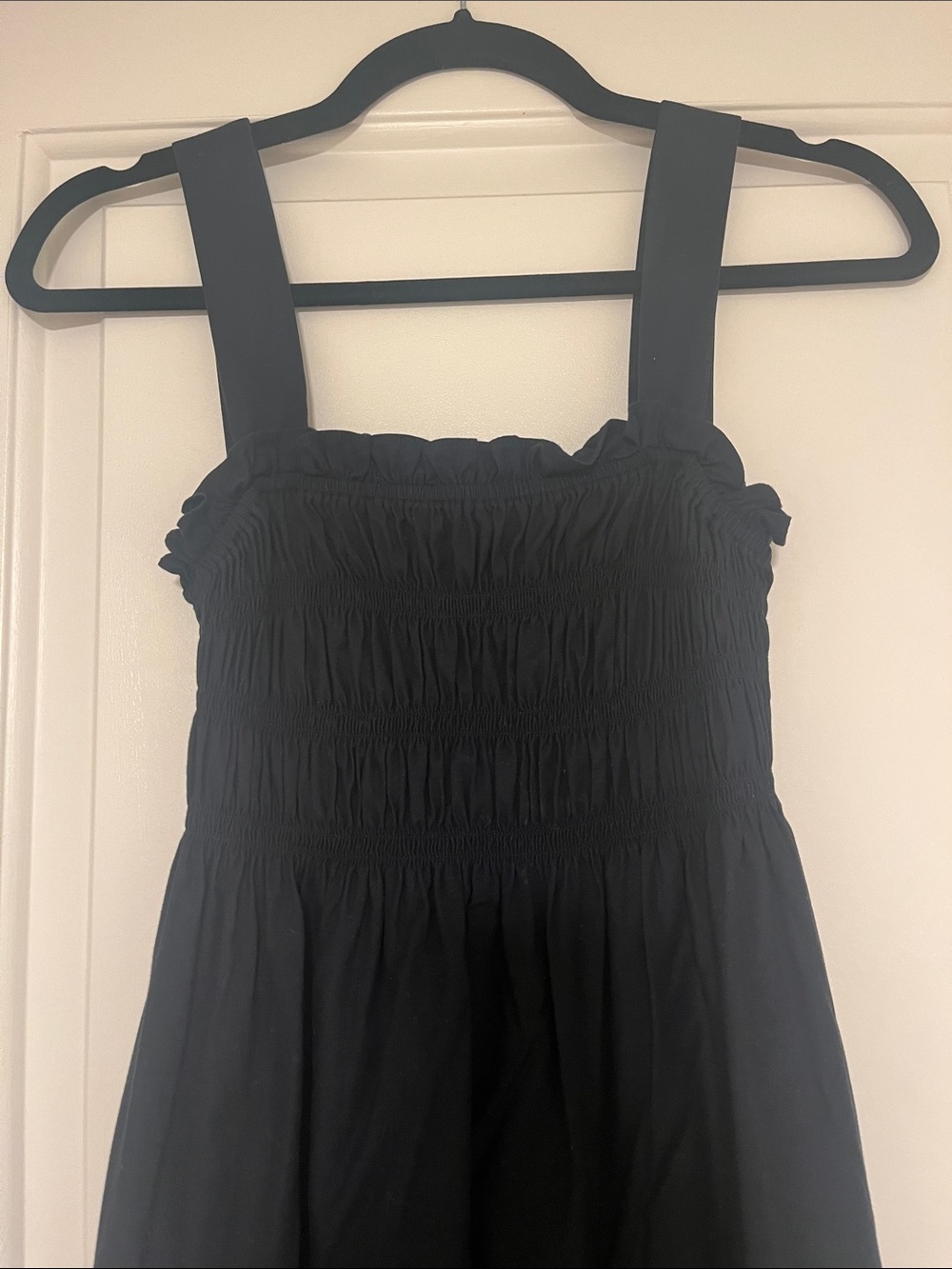 Reformation black poplin XS midi dress EUC - Picture 2 of 7
